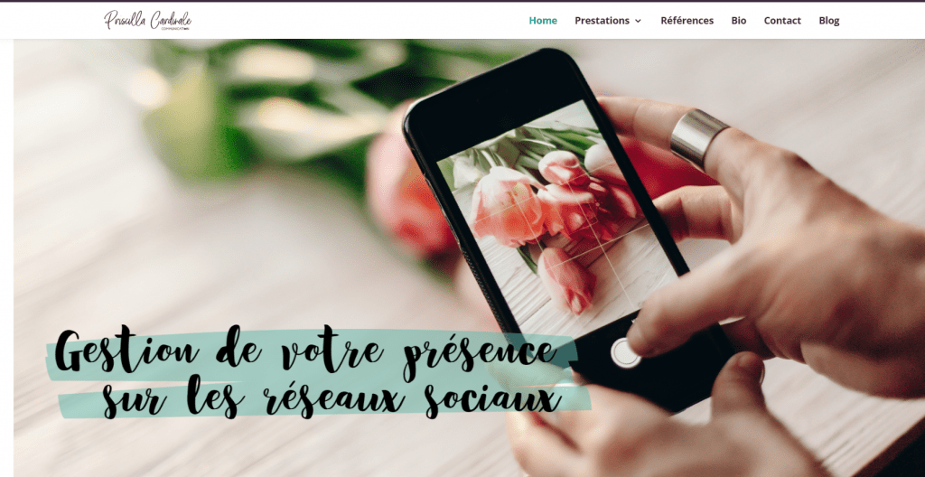 site Priscilla Cardinale Communication